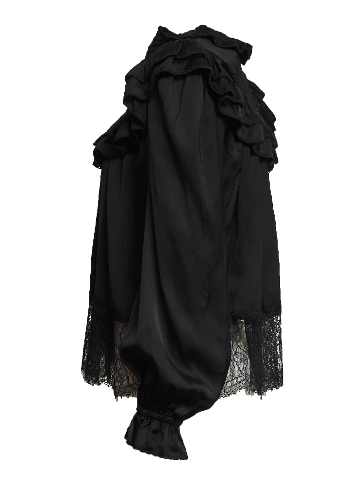 Black Viscose Lace Blouse alternative