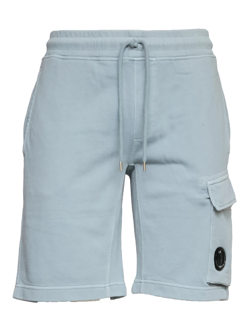 Cotton Diagonal Fleece Cargo Sweatshorts