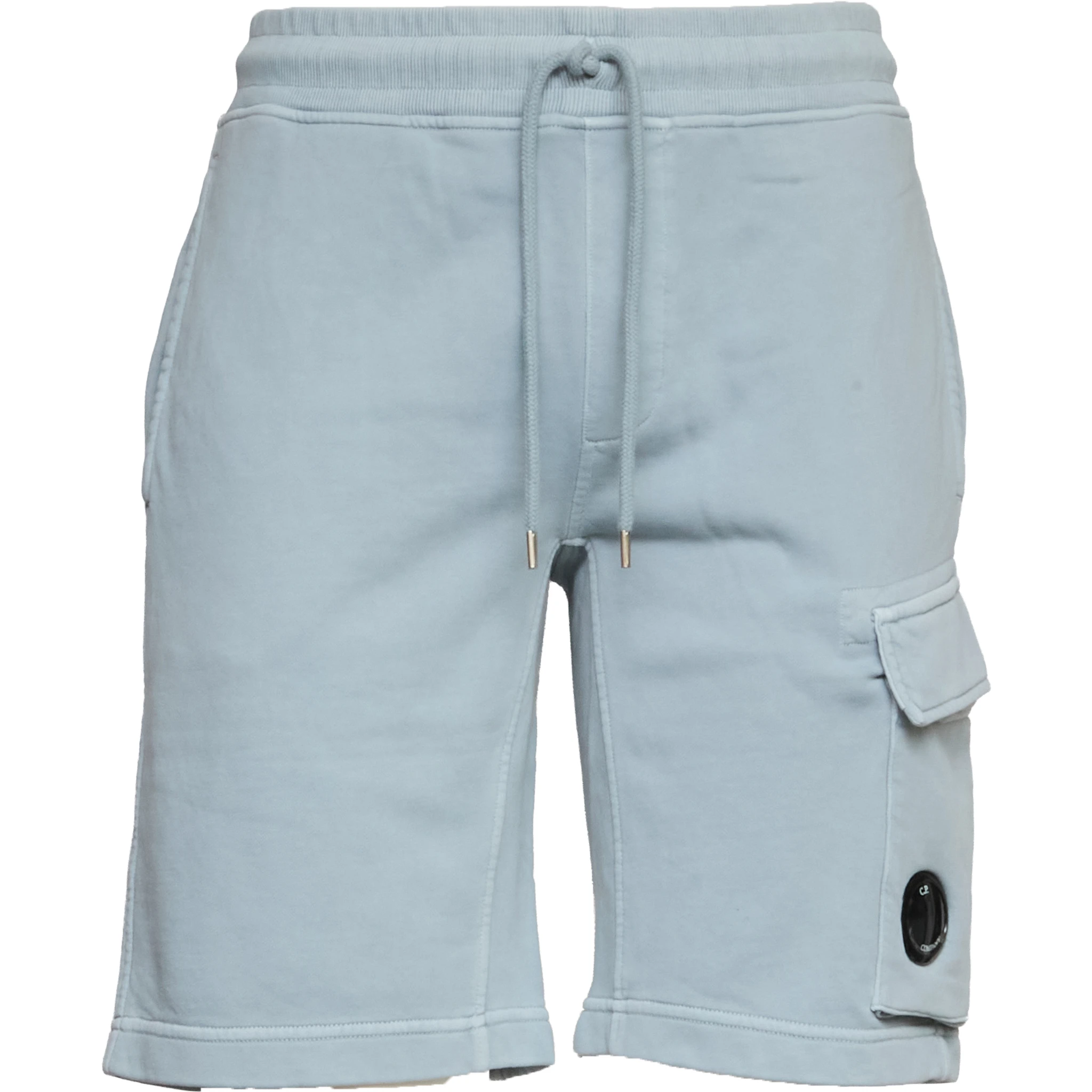 Cotton Diagonal Fleece Cargo Sweatshorts