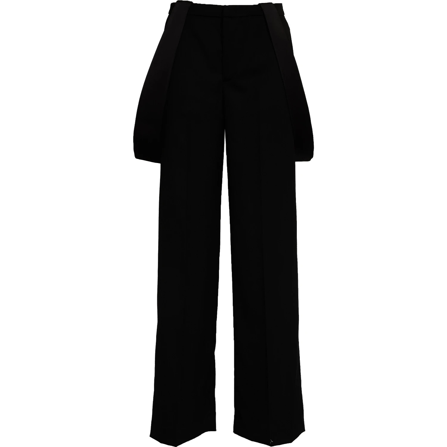 Pantaloni Kara Wide Leg In Gabardina Misto Lana