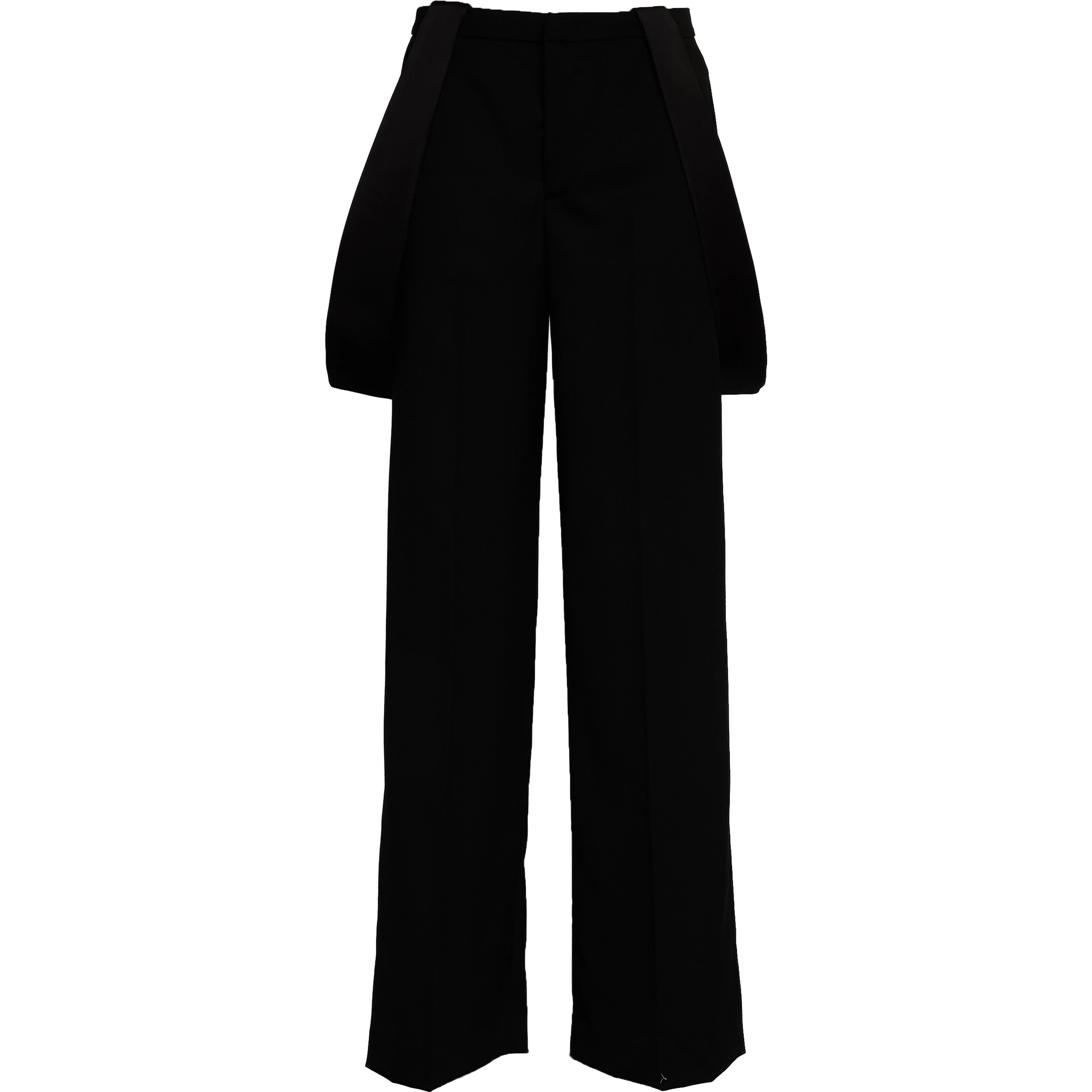 Pantaloni Kara Wide Leg In Gabardina Misto Lana