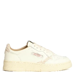 Sneakers Medalist Low In Pelle Marshmallow, Ecru