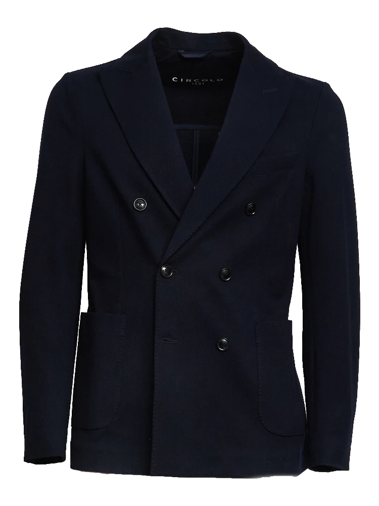 Blazer Doppiopetto In Premium Piquet