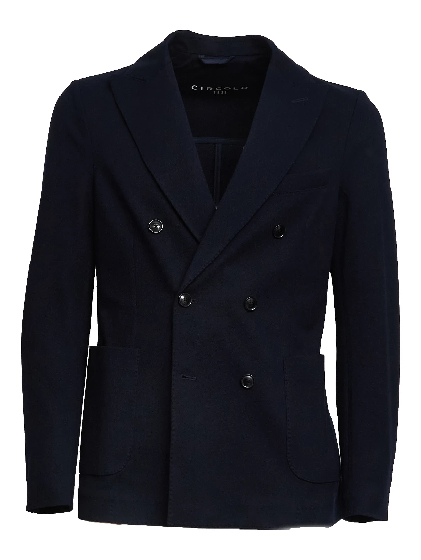 Blazer Doppiopetto In Premium Piquet