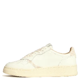 Sneakers Medalist Low In Pelle Marshmallow, Ecru