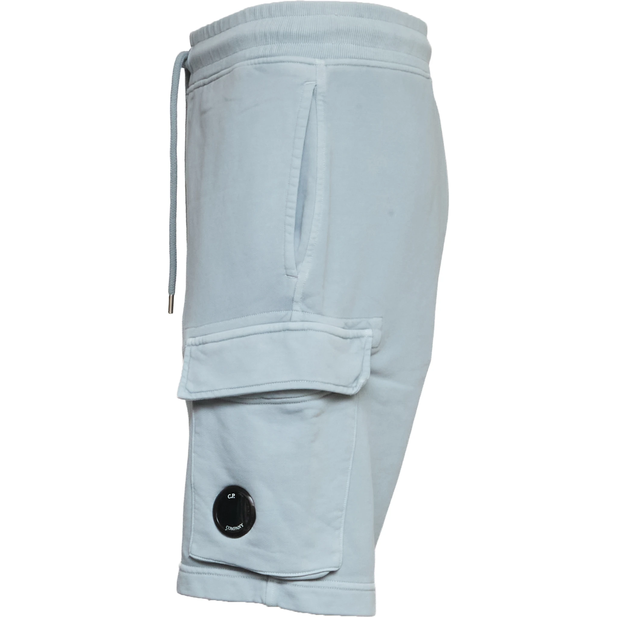 Cotton Diagonal Fleece Cargo Sweatshorts