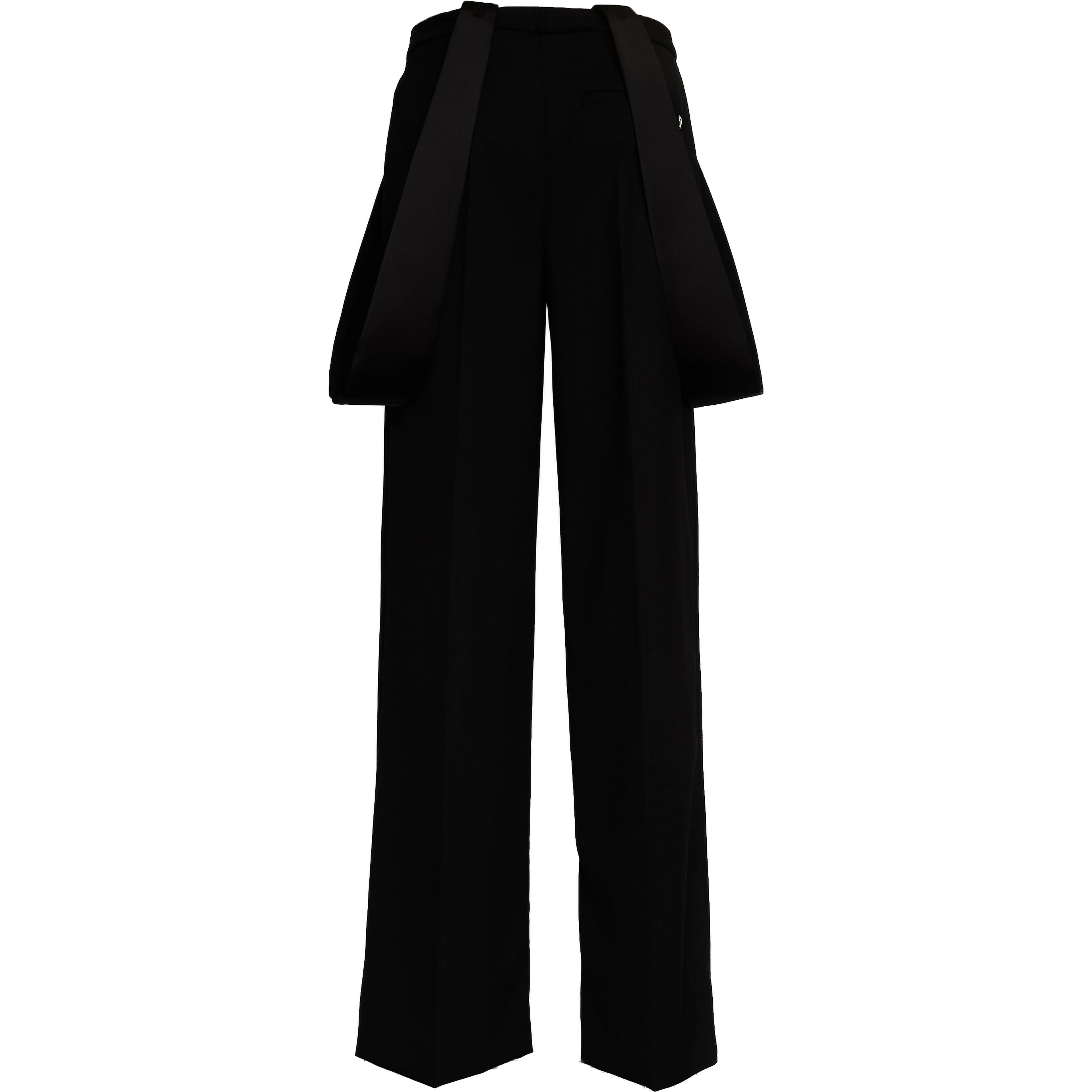Pantaloni Kara Wide Leg In Gabardina Misto Lana