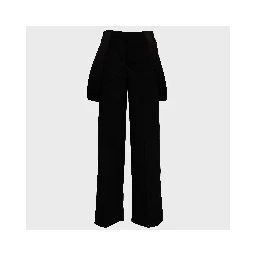Pantaloni Kara Wide Leg In Gabardina Misto Lana
