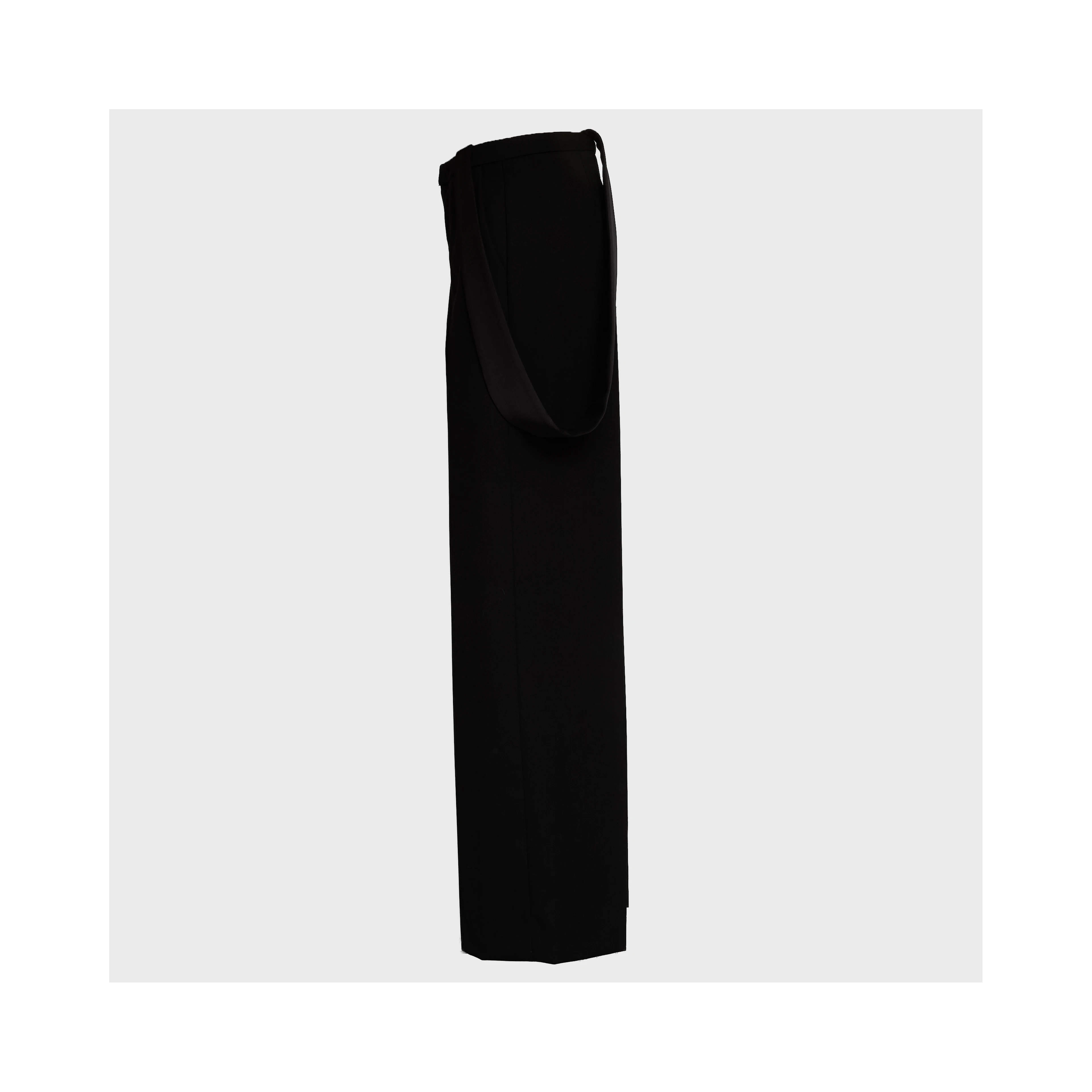 Pantaloni Kara Wide Leg In Gabardina Misto Lana