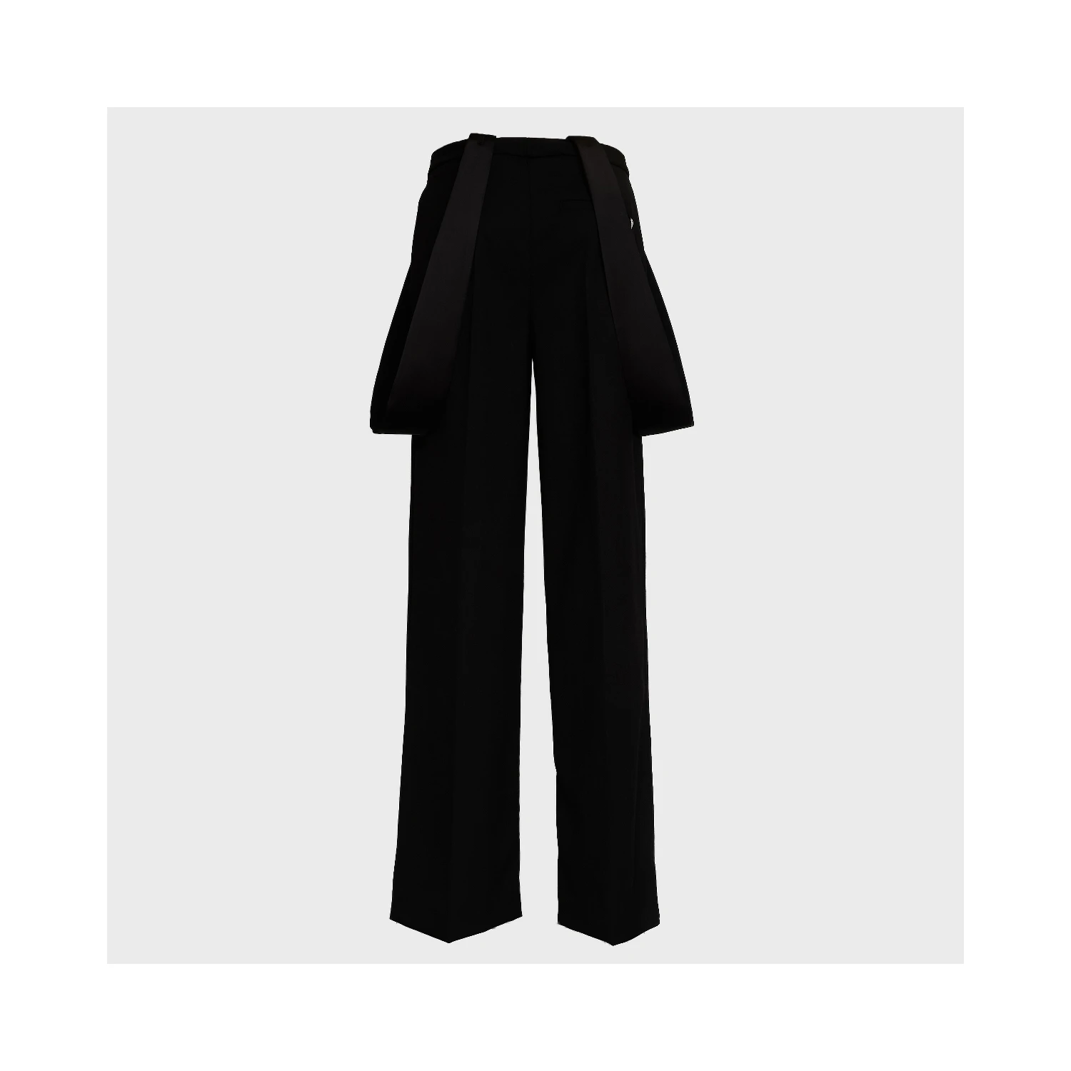Pantaloni Kara Wide Leg In Gabardina Misto Lana