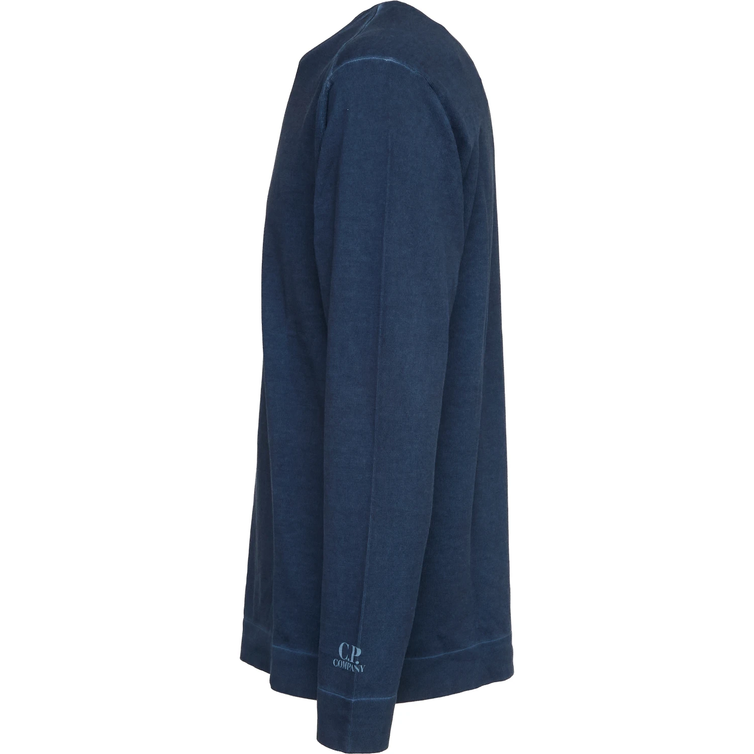 Cotton Crepe Double Crewneck Sweater