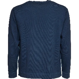 Cotton Crepe Double Crewneck Sweater