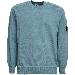 Cotton Sea Island Crewneck Lens Sweater