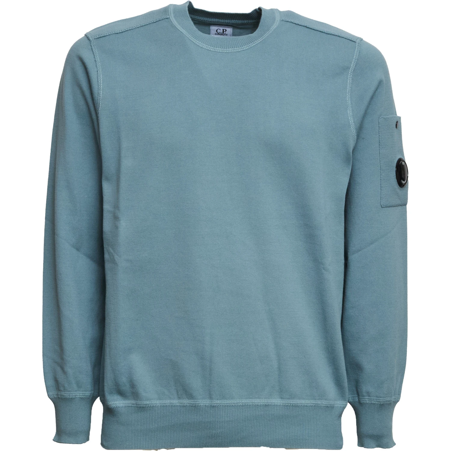Cotton Sea Island Crewneck Lens Sweater