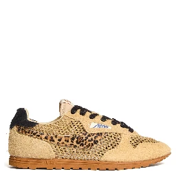 Sneakers Windspin In Suede Lavorato E Pelle