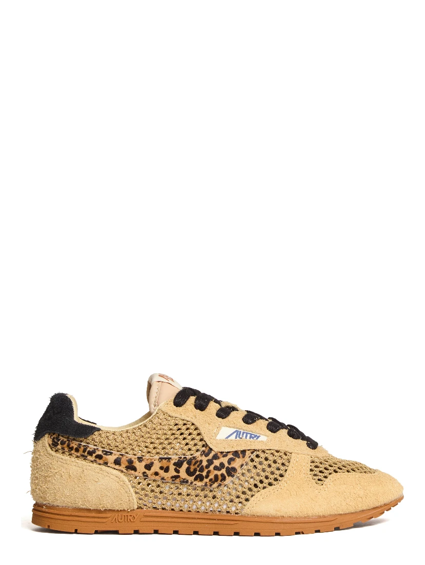 Sneakers Windspin In Suede Lavorato E Pelle