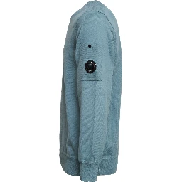 Cotton Sea Island Crewneck Lens Sweater