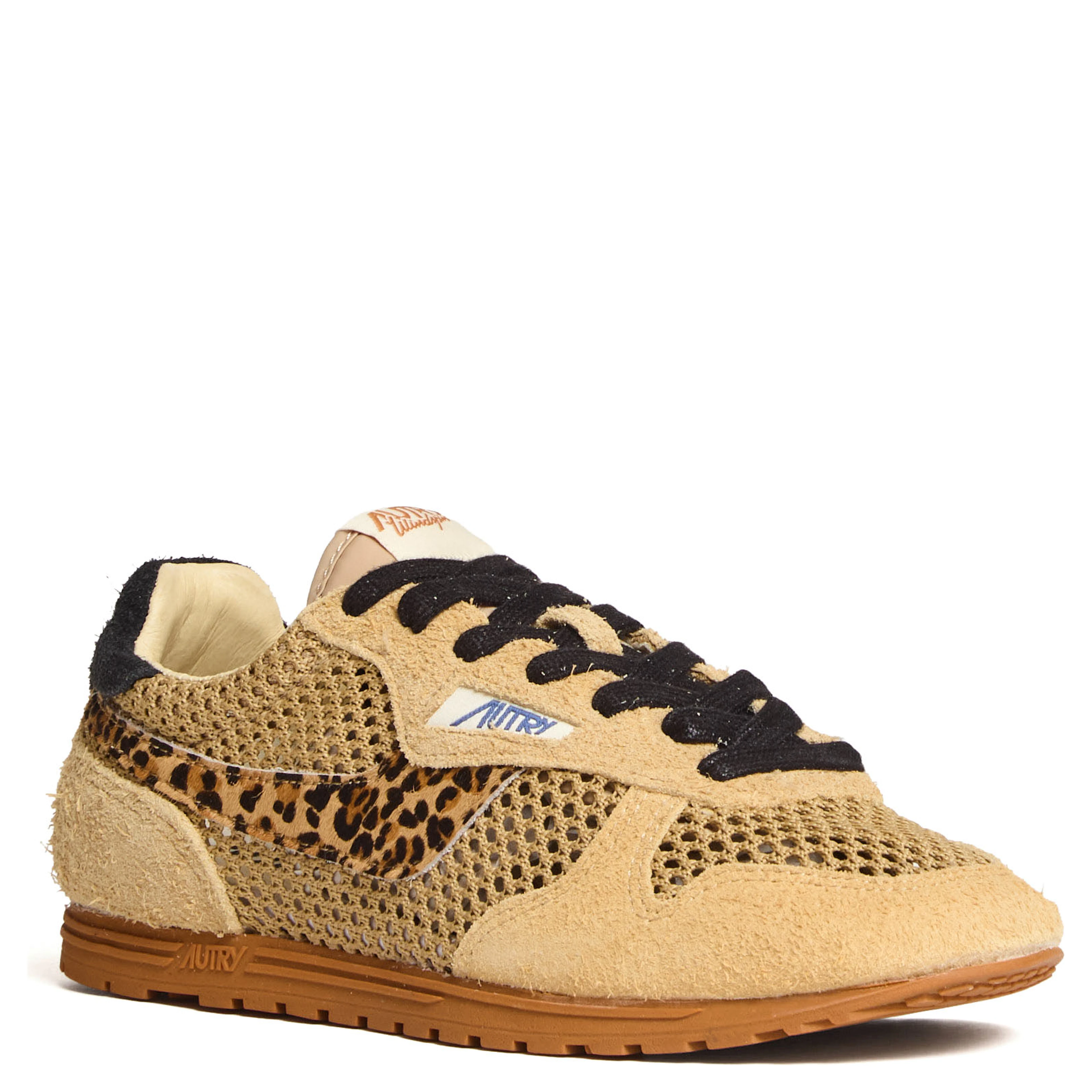 Sneakers Windspin In Suede Lavorato E Pelle