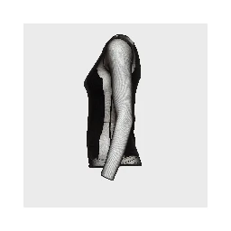 Maglia Girocollo Slim In Cotone Tulle