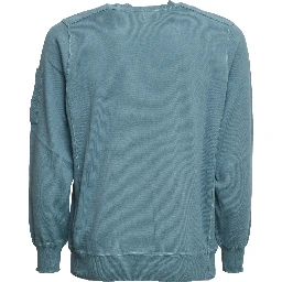Cotton Sea Island Crewneck Lens Sweater