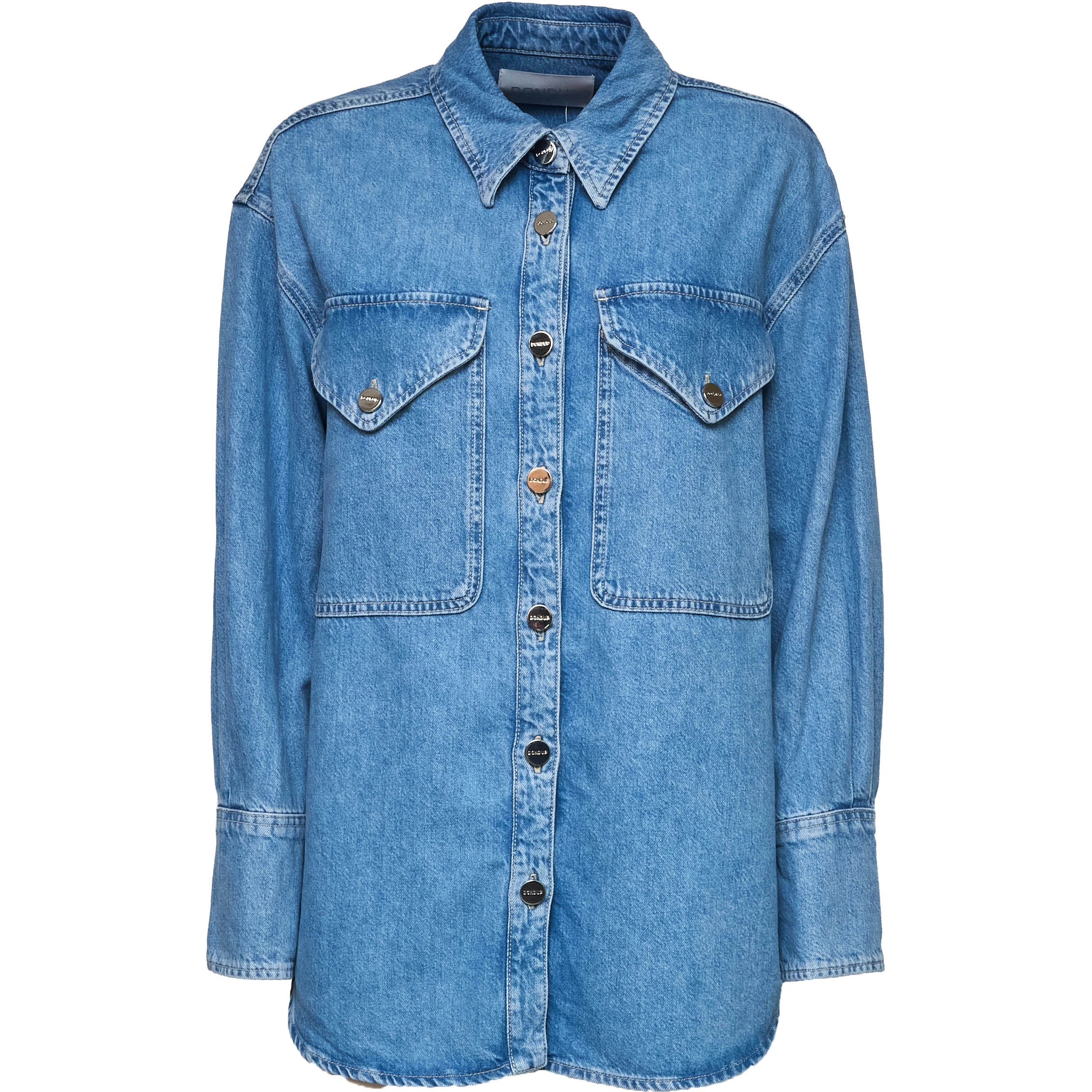 Camicia Over In Denim Cotone Lyocell 10 1/2 Oz