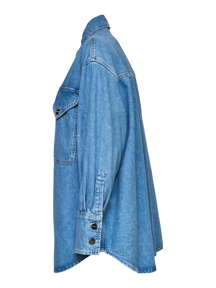 Camicia Over In Denim Cotone Lyocell 10 1/2 Oz alternative