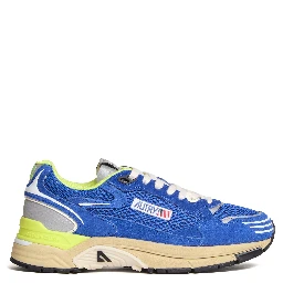 Sneakers Hyperway In Mesh, Suede Princess Blue, Vanilla Ice