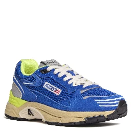 Sneakers Hyperway In Mesh, Suede Princess Blue, Vanilla Ice