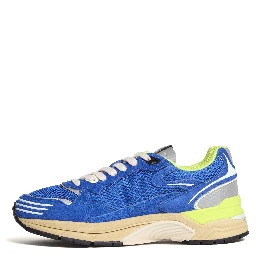 Sneakers Hyperway In Mesh, Suede Princess Blue, Vanilla Ice