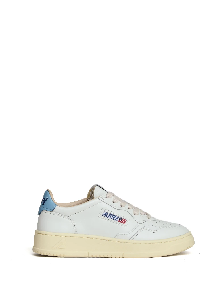 Sneakers Medalist Low In Pelle Bianca, Forget