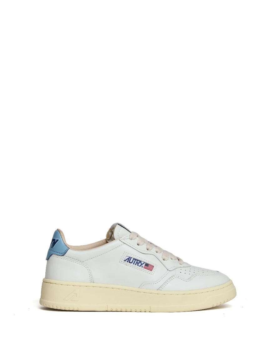 Sneakers Medalist Low In Pelle Bianca, Forget