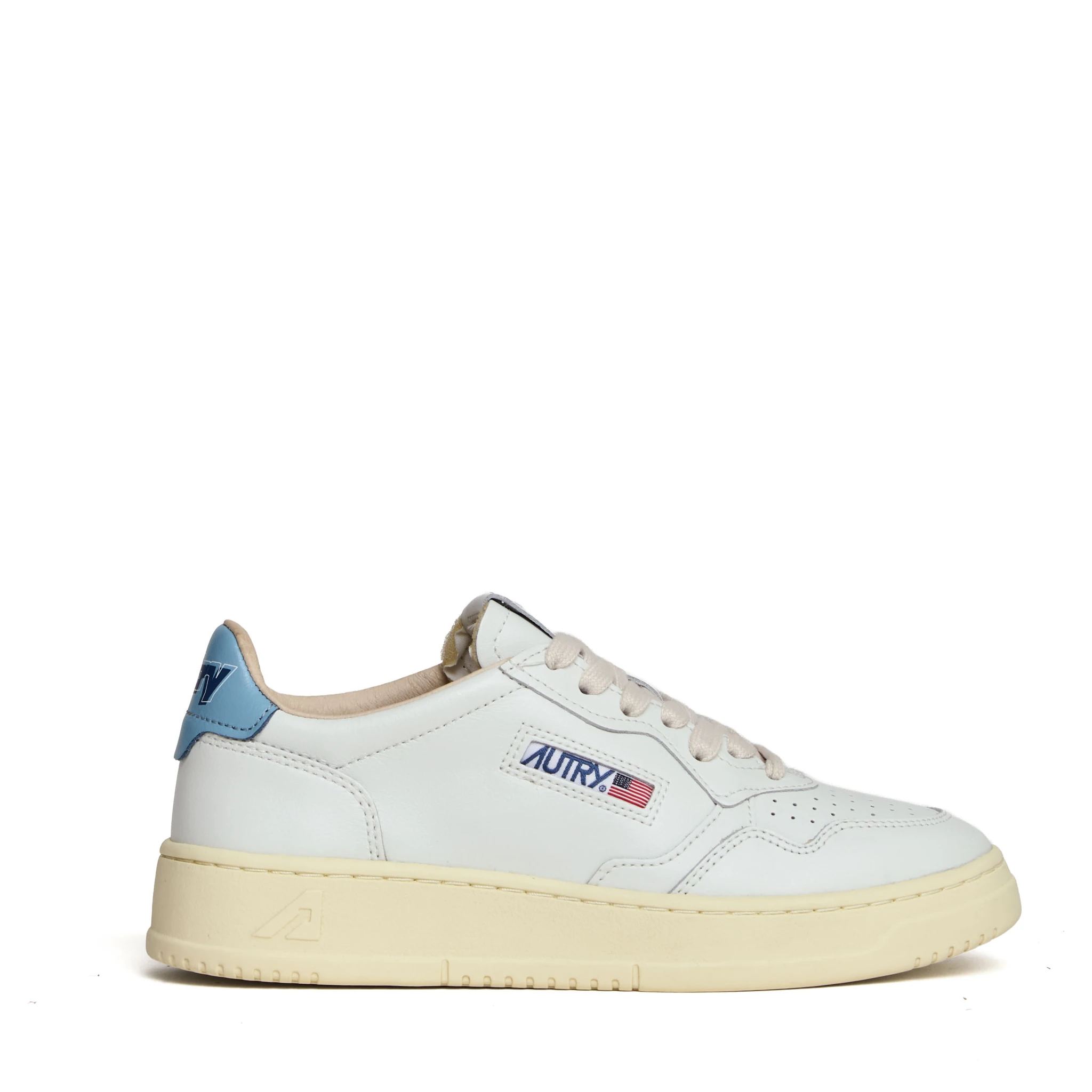 Sneakers Medalist Low In Pelle Bianca, Forget