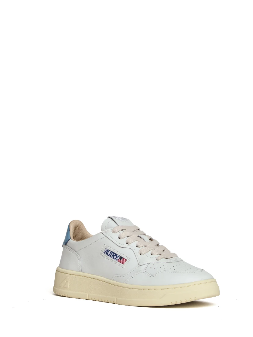 Sneakers Medalist Low In Pelle Bianca, Forget