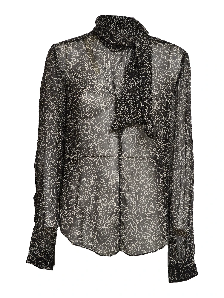 Leona Crinkled Chiffon Top