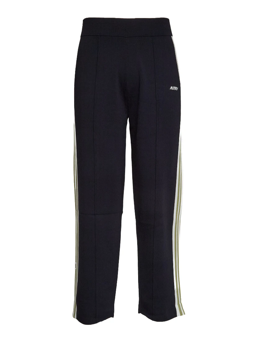 Joggers Lavorati A Maglia Stile Tennis