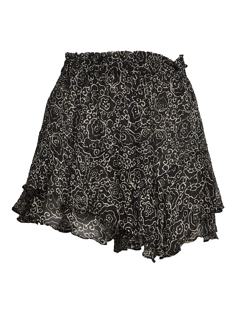 Sornel Crinkled Chiffon Shorts
