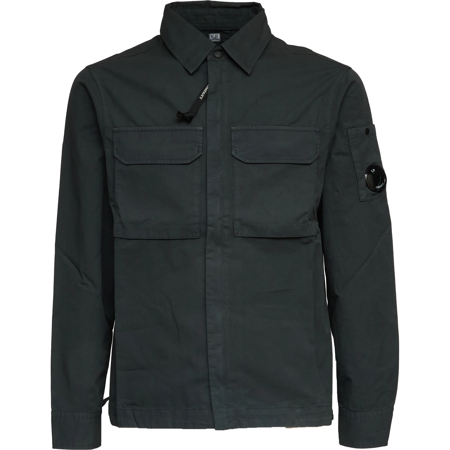 Organic Gabardine Zipped Lens Overshirt