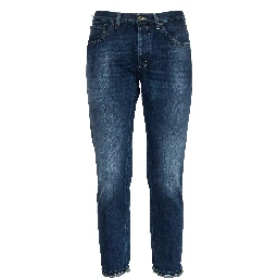 Jeans Brighton In Denim Fisso Cross Blu