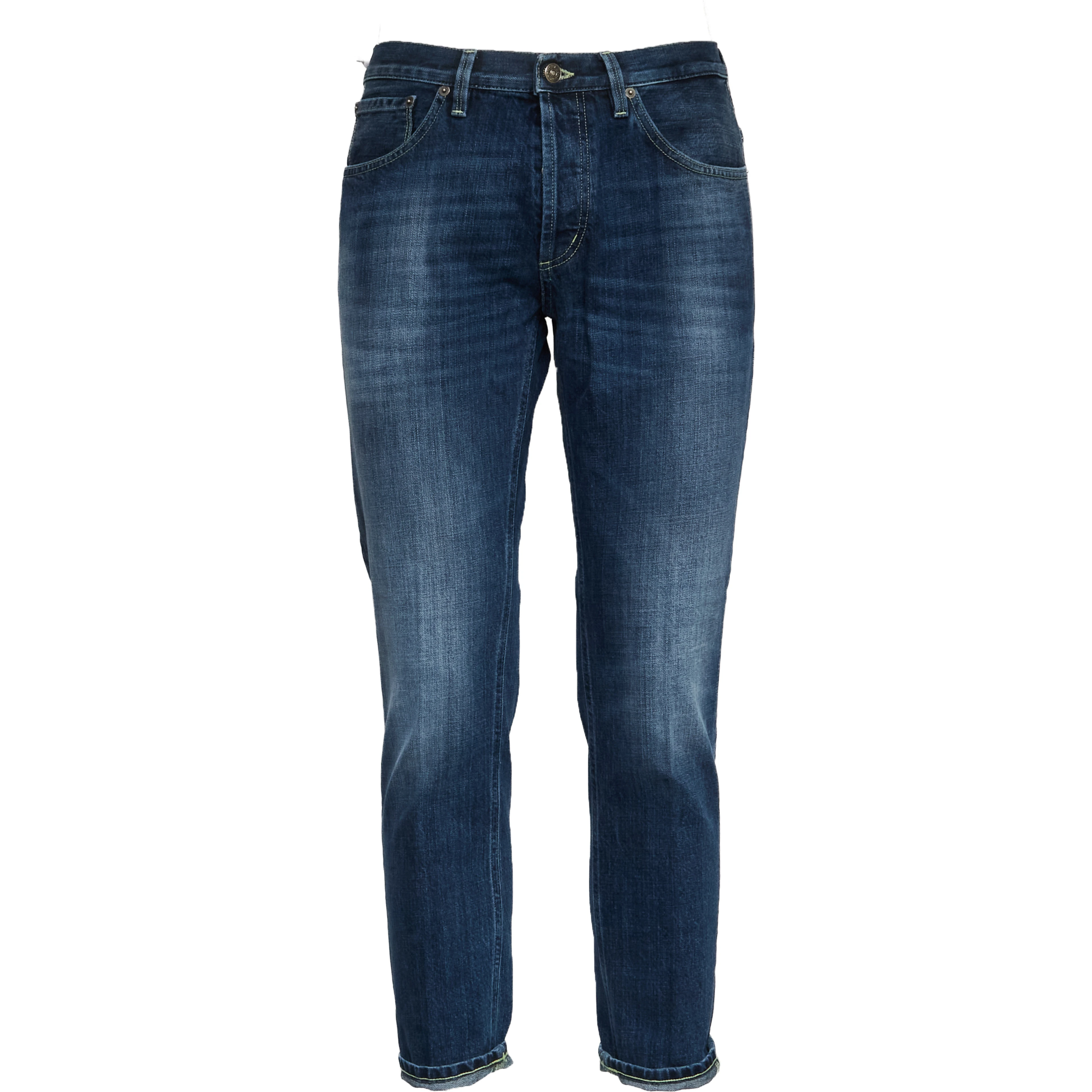 Jeans Brighton In Denim Fisso Cross Blu