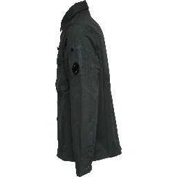 Organic Gabardine Zipped Lens Overshirt