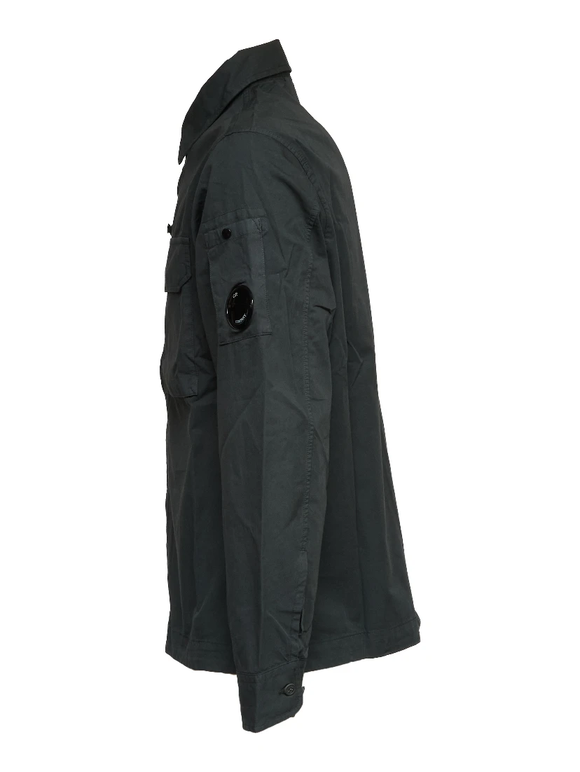 Organic Gabardine Zipped Lens Overshirt