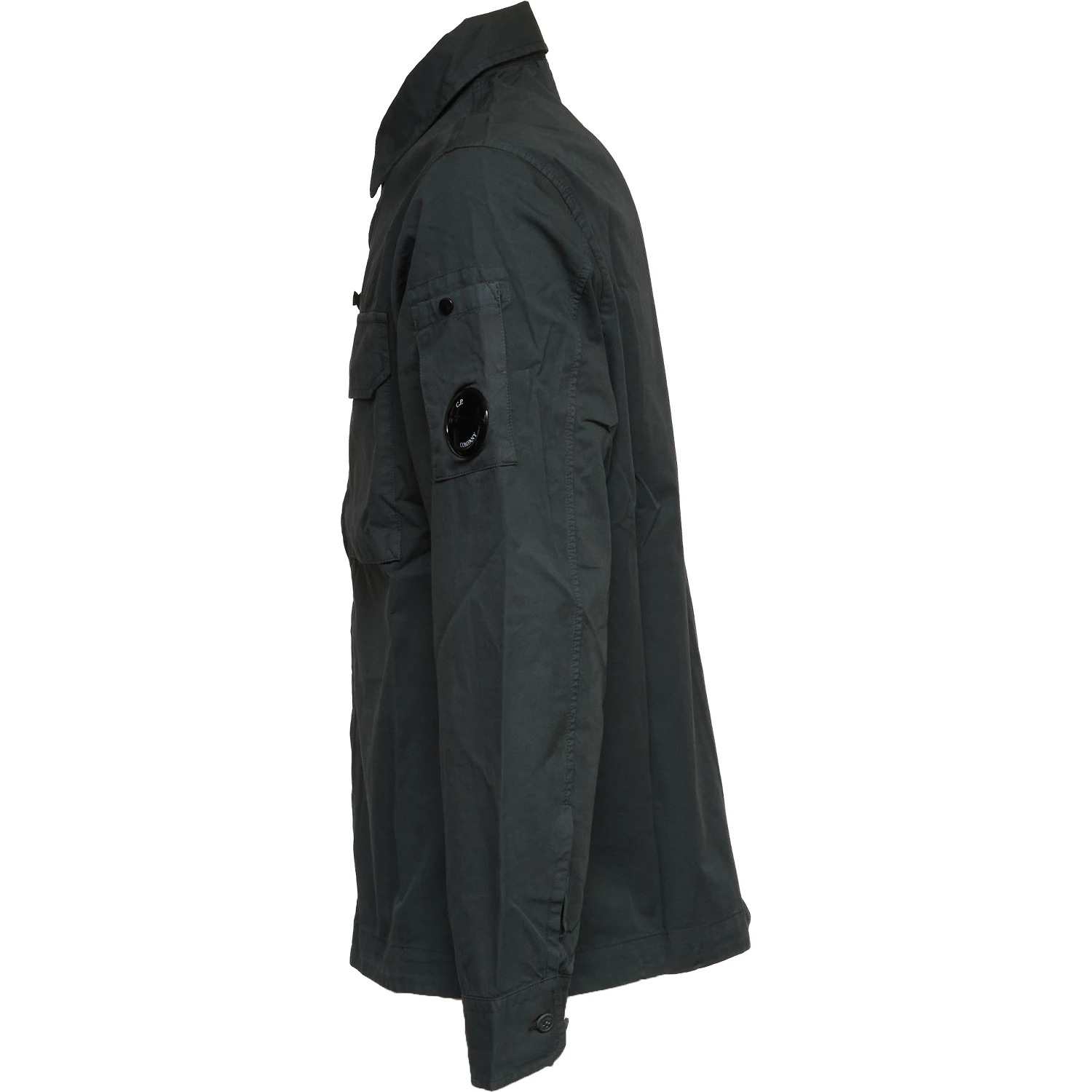 Organic Gabardine Zipped Lens Overshirt