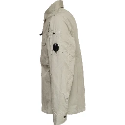 Organic Gabardine Zipped Lens Overshirt