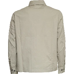 Organic Gabardine Zipped Lens Overshirt