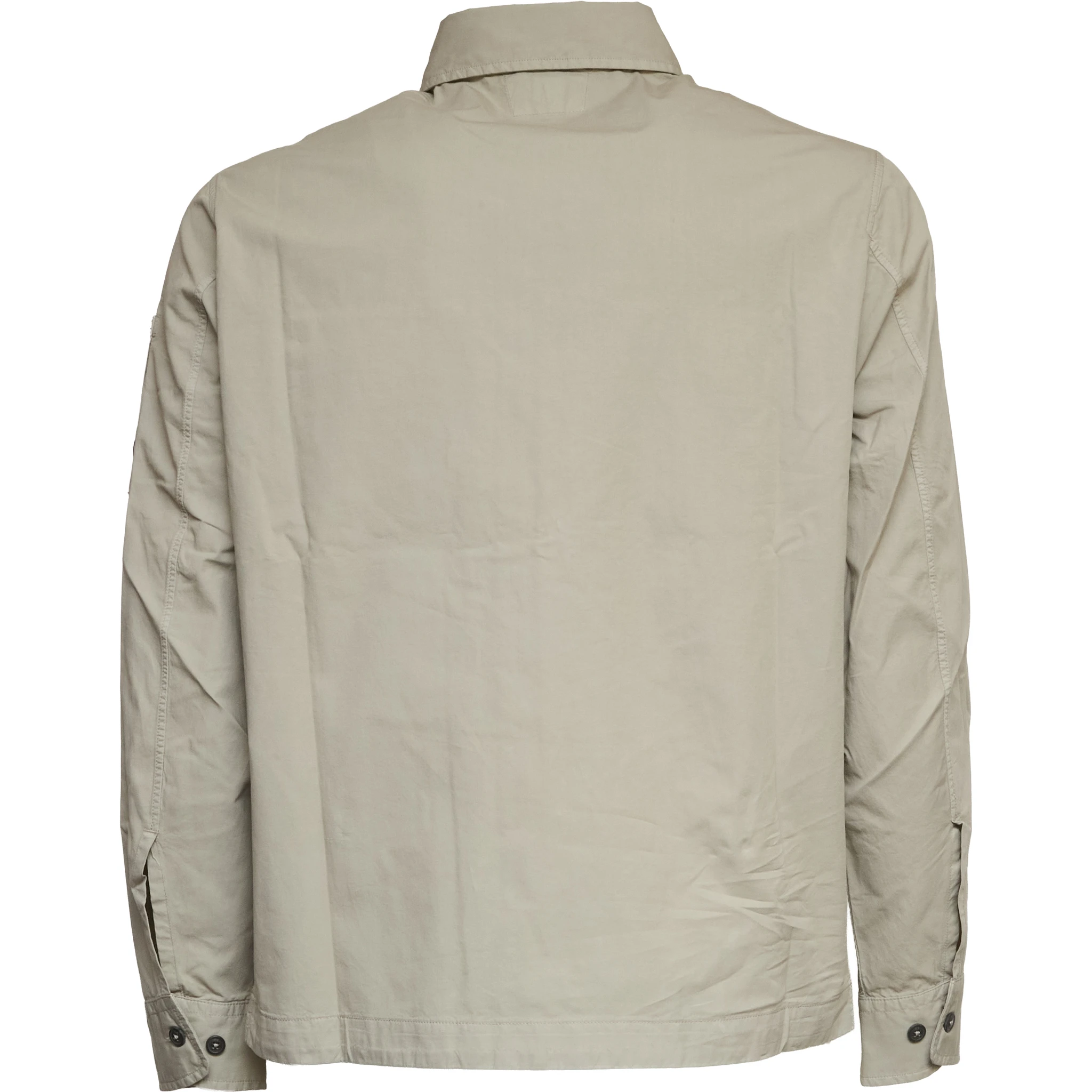 Organic Gabardine Zipped Lens Overshirt