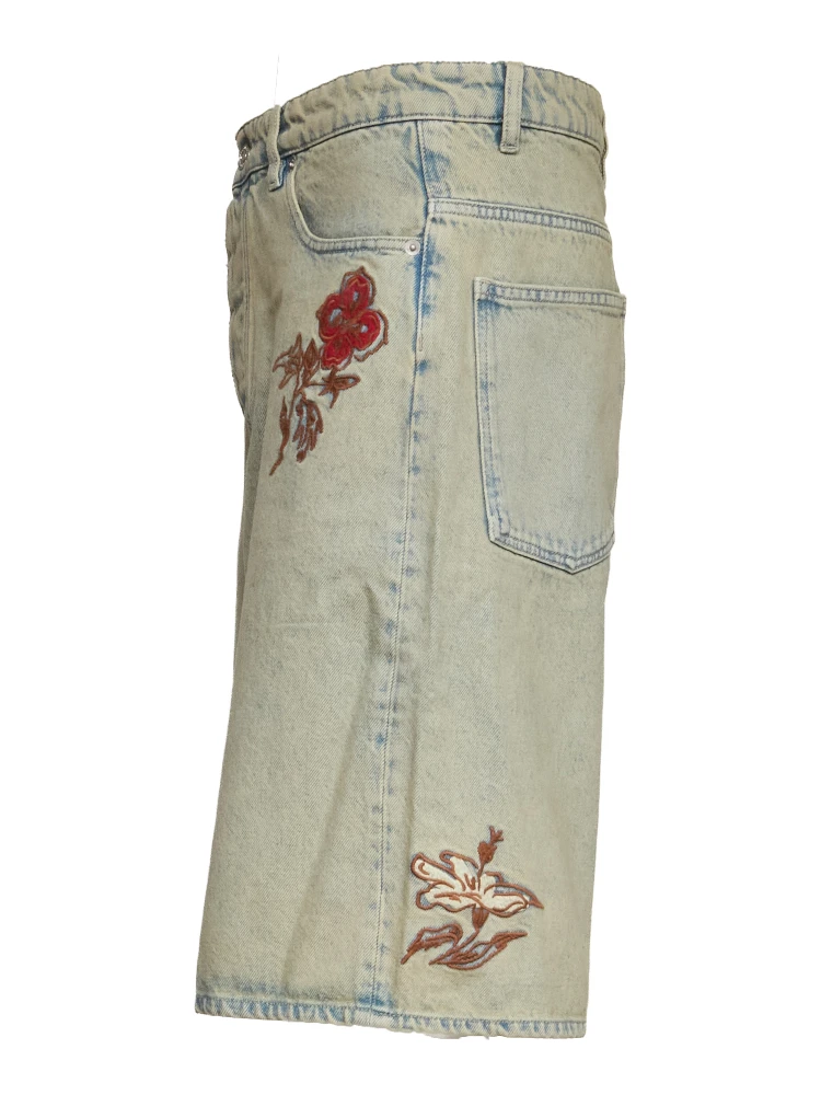 Short Jean Dusty Brodé Fleurs alternative