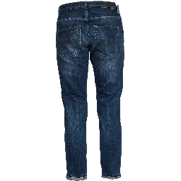 Jeans Brighton In Denim Fisso Cross Blu