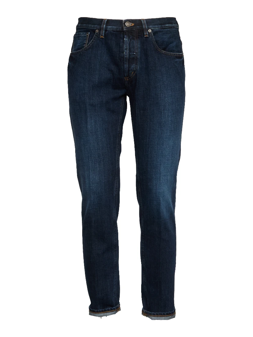 Jeans Brighton In Denim Fisso Cross Blu