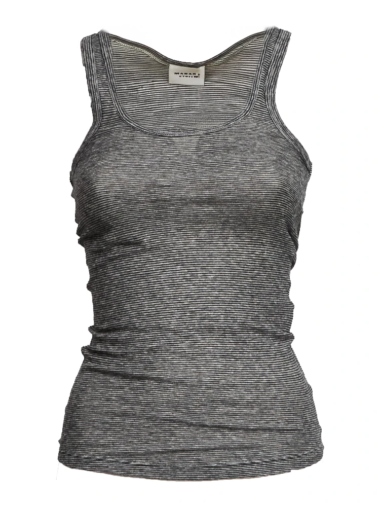 Thea Striped Linen Tee-Shirt