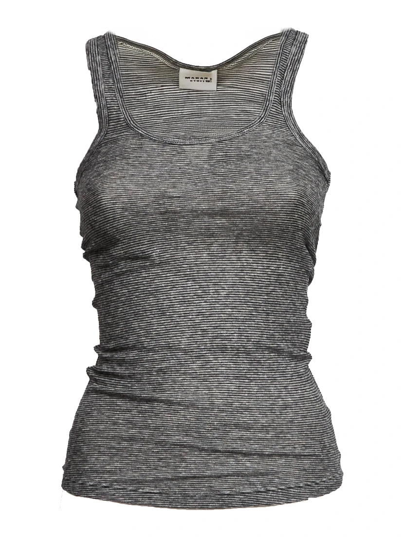 Thea Striped Linen Tee-Shirt